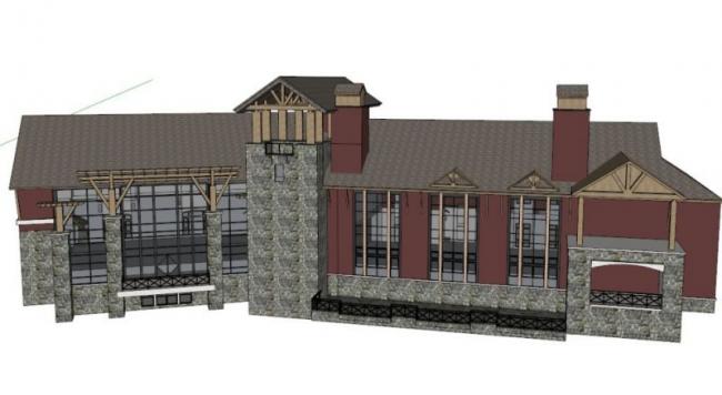 Sketchup商业模型|多层会所,欧式古典风格 Sketchup商业模型|多层会所,欧式古典风格