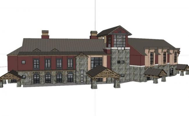 Sketchup商业模型|多层会所,欧式古典风格 Sketchup商业模型|多层会所,欧式古典风格