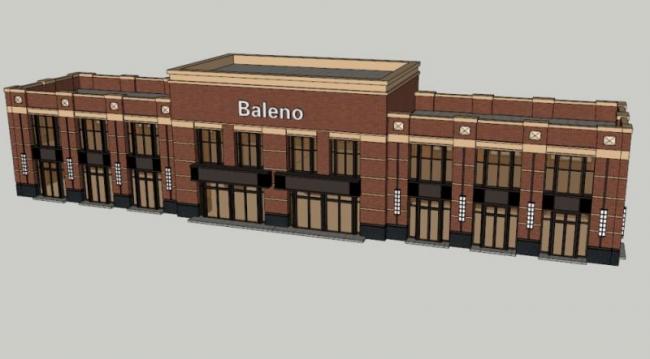 Sketchup商业模型|低层商业建筑,现代风格 Sketchup商业模型|低层商业建筑,现代风格