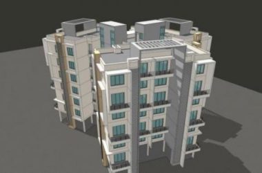 Sketchup住宅模型|小高层住宅,多层住宅,现代风格-BIM建筑网
