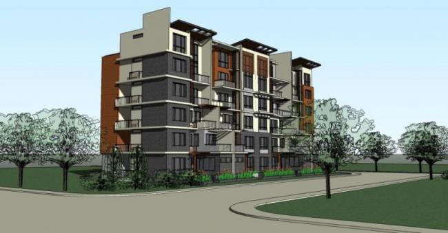Sketchup住宅模型|小高层,现代风格 Sketchup住宅模型|小高层,现代风格