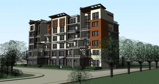 Sketchup住宅模型|小高层,现代风格 Sketchup住宅模型|小高层,现代风格