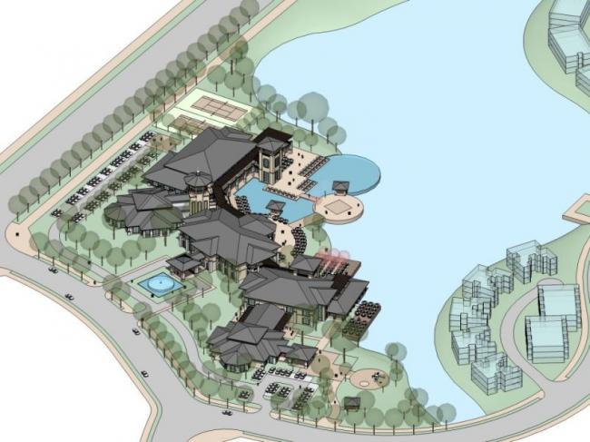 Sketchup商业模型|会所,欧式古典风格 Sketchup商业模型|会所,欧式古典风格