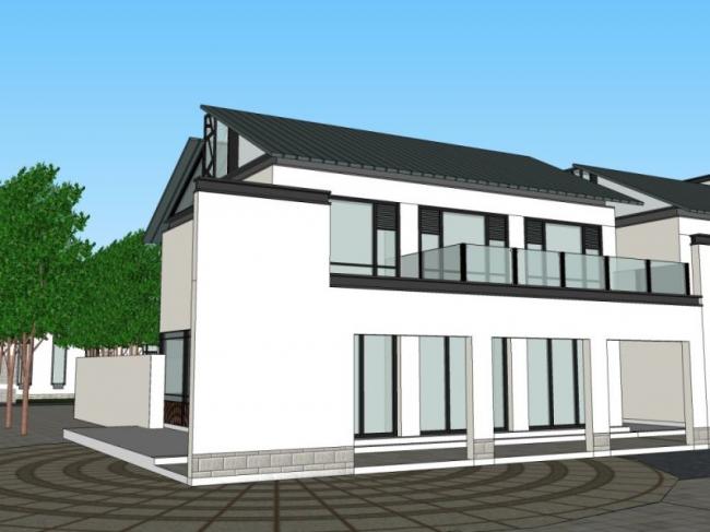 Sketchup商业模型|会所,现代中式风格 Sketchup商业模型|会所,现代中式风格