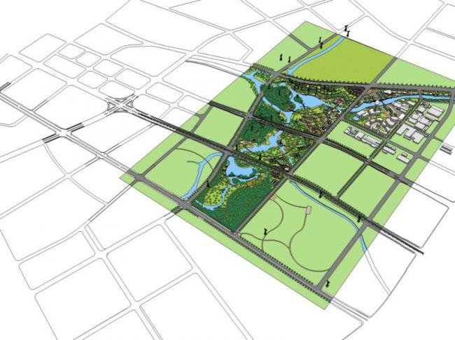 Sketchup景观模型|公园景观,现代风格-BIM建筑网
