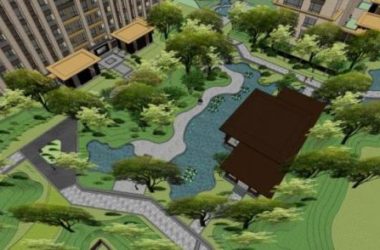 Sketchup景观模型|小区景观,住宅景观,新中式风格-BIM建筑网