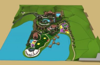 Sketchup景观模型|滨水景观,现代风格-BIM建筑网