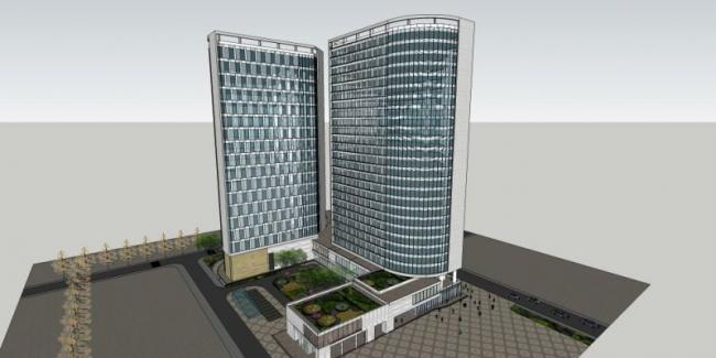 Sketchup酒店模型|高层酒店,现代风格 Sketchup酒店模型|高层酒店,现代风格