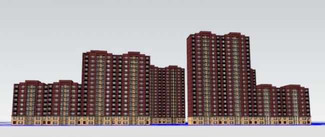 Sketchup住宅模型|高层住宅,现代风格 Sketchup住宅模型|高层住宅,现代风格