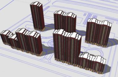 Sketchup住宅模型|高层住宅,现代风格-BIM建筑网