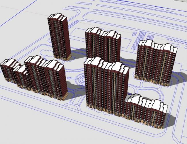 Sketchup住宅模型|高层住宅,现代风格 Sketchup住宅模型|高层住宅,现代风格