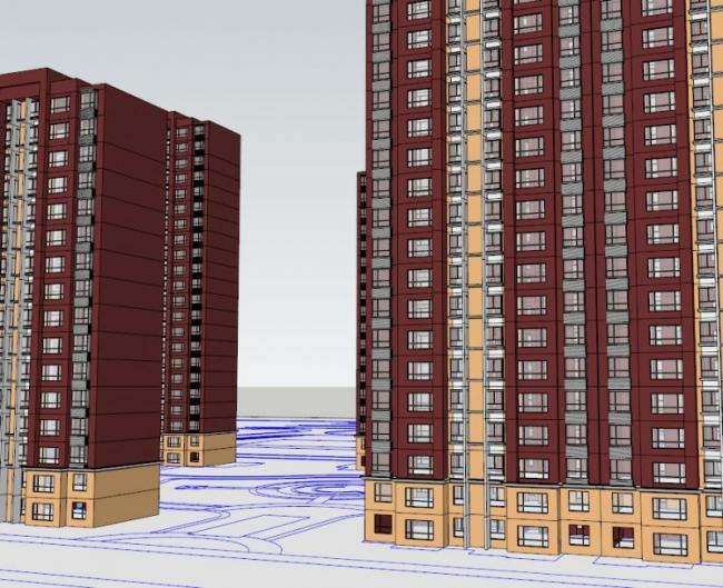 Sketchup住宅模型|高层住宅,现代风格 Sketchup住宅模型|高层住宅,现代风格