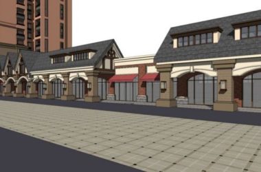 Sketchup住宅模型|高层住宅小区,底层商业,古典风格-BIM建筑网
