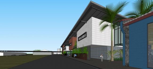 Sketchup商业模型|多层商业街,现代风格 Sketchup商业模型|多层商业街,现代风格