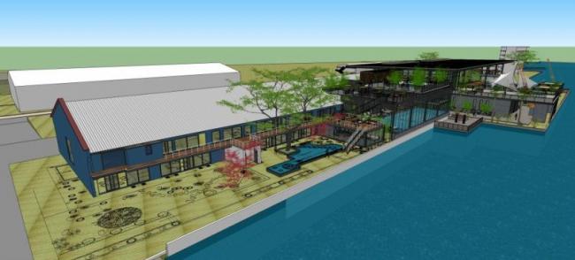 Sketchup商业模型|多层商业街,现代风格 Sketchup商业模型|多层商业街,现代风格