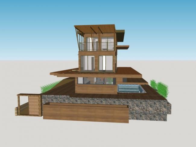 Sketchup别墅模型|独栋别墅,现代风格 Sketchup别墅模型|独栋别墅,现代风格