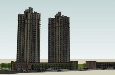 Sketchup住宅模型|超高层住宅,底层商业,居住建筑,古典风格-BIM建筑网