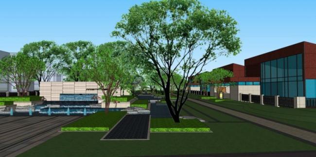 Sketchup住宅模型|多层住宅区,现代风格 Sketchup住宅模型|多层住宅区,现代风格