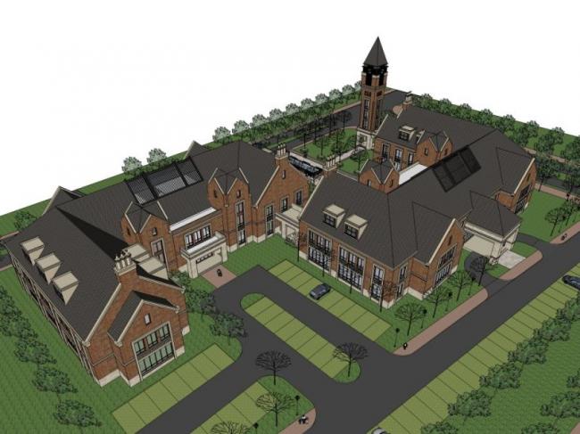 Sketchup商业模型|多层会所,古典风格 Sketchup商业模型|多层会所,古典风格