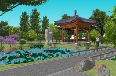 Sketchup景观模型|中式园林,园林景观,中式风格-BIM建筑网