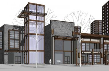 Sketchup综合体模型|多高层商业综合体,现代风格-BIM建筑网