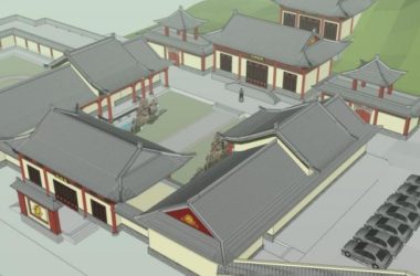 Sketchup古建筑模型|多层五台山寺院,古寺古庙,古建筑,中式风格-BIM建筑网