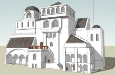 Sketchup文化模型|多层活动中心,希腊,文化建筑,古典风格-BIM建筑网
