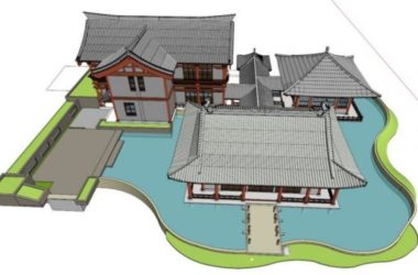 Sketchup古建筑模型|多层园林,宋代古建,中式园林,中式风格-BIM建筑网