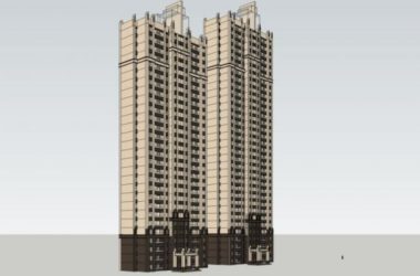 Sketchup住宅模型|超高层住宅,居住建筑,古典风格-BIM建筑网