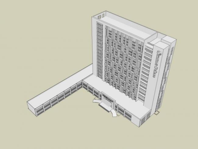 Sketchup酒店模型|高层酒店,现代风格 Sketchup酒店模型|高层酒店,现代风格