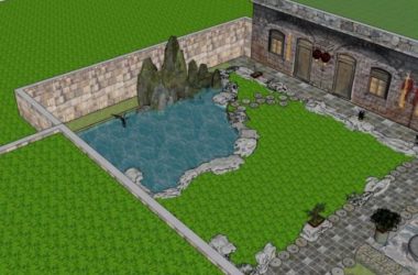 Sketchup住宅模型|窑洞,东方新古典-BIM建筑网