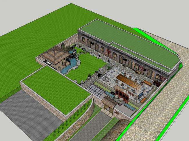 Sketchup住宅模型|窑洞,东方新古典 Sketchup住宅模型|窑洞,东方新古典