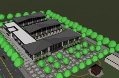 Sketchup文化模型|多层文化馆,文化建筑,中式风格-BIM建筑网