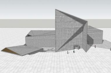 Sketchup文化模型|多层教堂,文化建筑,现代风格-BIM建筑网