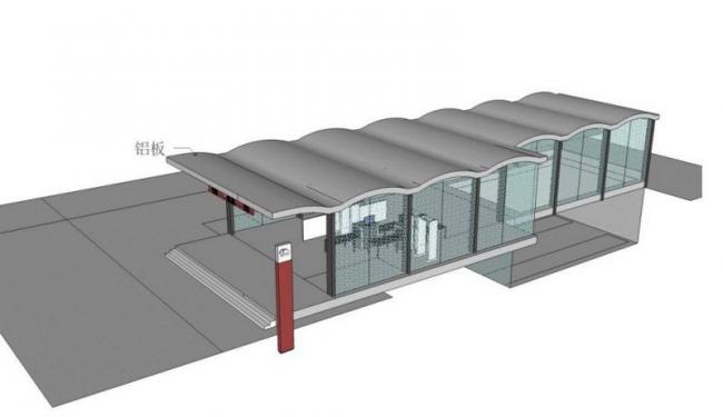 Sketchup车站路桥|地铁出入口,现代风格 Sketchup车站路桥|地铁出入口,现代风格