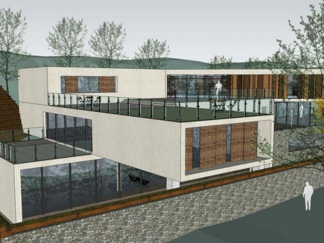 Sketchup商业模型|低层会所,现代风格 Sketchup商业模型|低层会所,现代风格