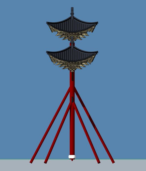 Sketchup古建筑模型|牌楼,古建,中式风格 Sketchup古建筑模型|牌楼,古建,中式风格