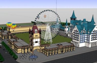 Sketchup文化模型|多层游乐场,文化建筑,古典风格-BIM建筑网