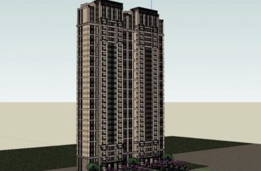 Sketchup住宅模型|高层住宅,古典风格-BIM建筑网