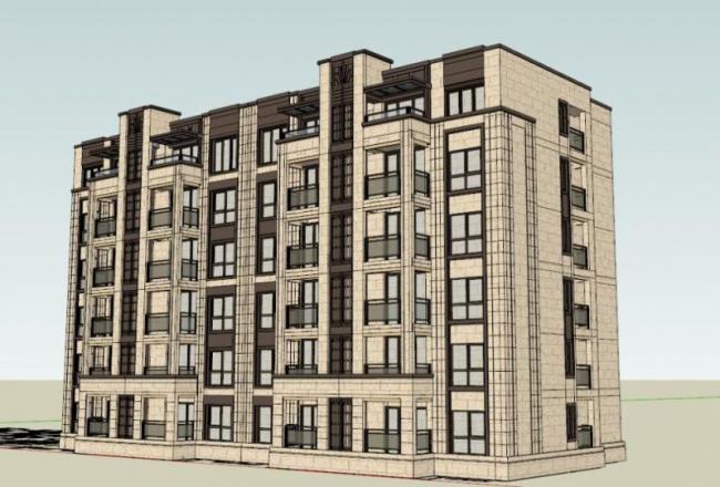 Sketchup住宅模型|多层住宅,西方古典风格 Sketchup住宅模型|多层住宅,西方古典风格