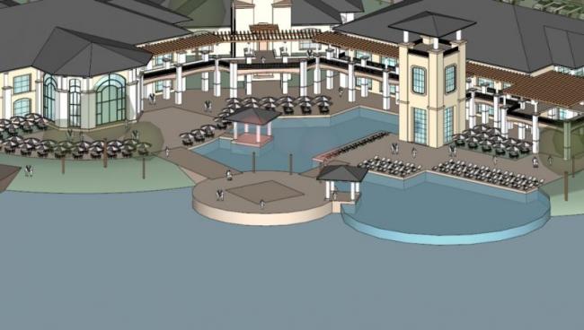 Sketchup商业模型|山地会所,古典风格 Sketchup商业模型|山地会所,古典风格