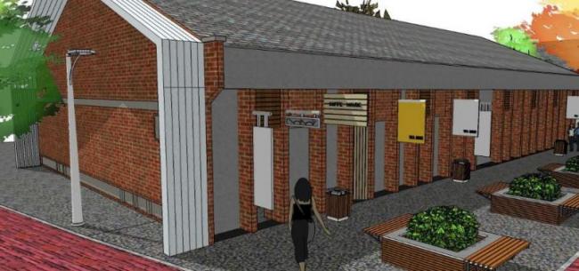 Sketchup商业模型|低层商业街,现代风格 Sketchup商业模型|低层商业街,现代风格