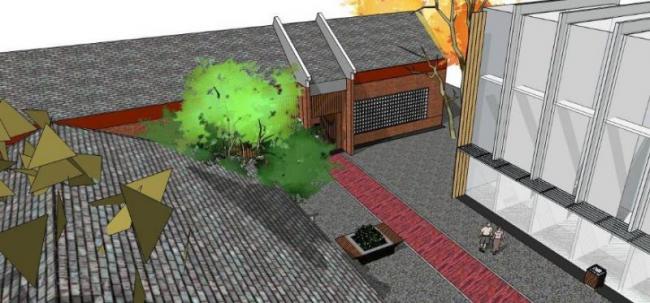 Sketchup商业模型|低层商业街,现代风格 Sketchup商业模型|低层商业街,现代风格