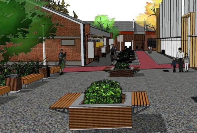 Sketchup商业模型|低层商业街,现代风格 Sketchup商业模型|低层商业街,现代风格