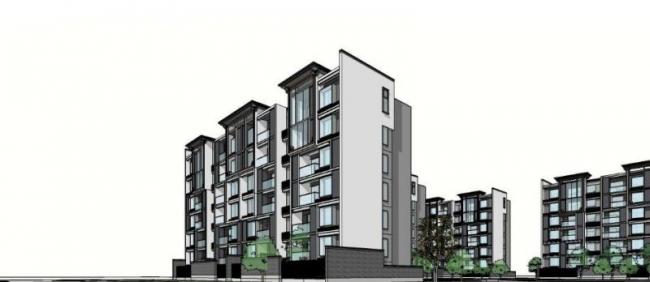 Sketchup住宅模型|多层住宅,现代风格 Sketchup住宅模型|多层住宅,现代风格