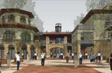 Sketchup商业模型|多层商业街，古典风格，西班牙风格-BIM建筑网