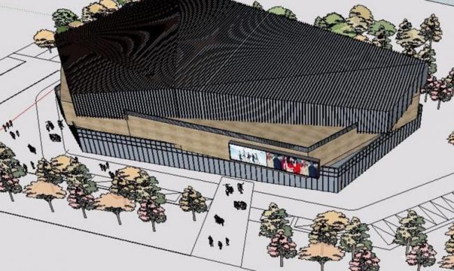 Sketchup商业模型|多层商业街,现代风格 Sketchup商业模型|多层商业街,现代风格