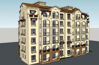 Sketchup住宅模型|多层住宅,古典风格-BIM建筑网