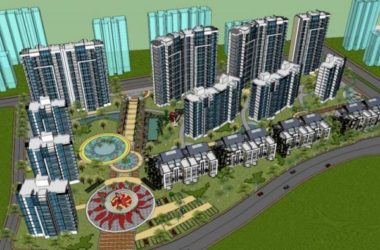 Sketchup住宅模型|高层住宅小区,花园洋房,现代风格-BIM建筑网