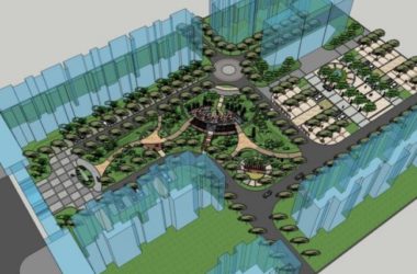 Sketchup景观模型|住宅景观,现代风格-BIM建筑网